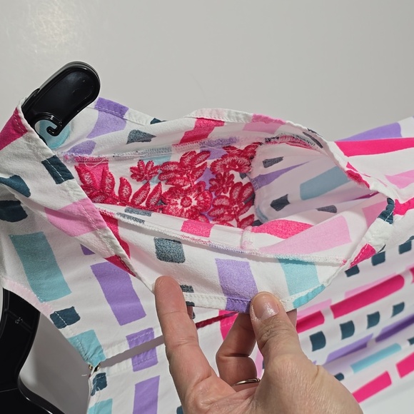 Embroidered Printed Top - Size Large - Picture 10 of 12